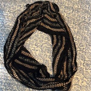 Mixit Black and Silver  Elegant Infinity Wrap